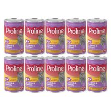 Proline 10x395 gr Kuzu Etli ve Havuç Pate Et Parça Kedi Konservesi