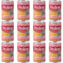 Proline 12x395 gr Et Parçacıklı Tavuklu ve Ciğerli Yetişkin Kedi Konservesi