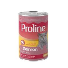 Proline 400 gr Sos İçinde Et Parçacıklı Somonlu Yetişkin Konserve Kedi Maması