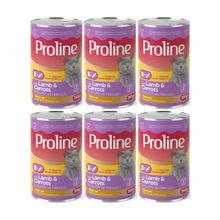Proline 6x395 gr Kuzu Etli ve Havuç Pate Et Parça Kedi Konservesi