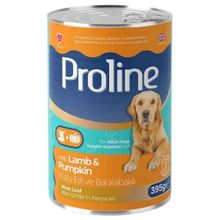 Proline 6x395 gr Parça Kuzu Etli ve Bal Kabaklı Pate Yetişkin Köpek Konservesi