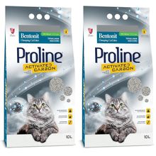 Proline Aktif Karbonlu 2x10 lt Kokusuz Topaklanan Kedi Kumu