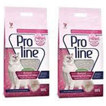 Proline Bebek Pudrası Kokulu İnce Taneli Topaklanan 2x10 lt Kedi Kumu