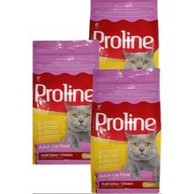 Proline Multi Colour Renkli Taneli Tavuklu 3x1200 gr Yetişkin Konserve Kedi Maması