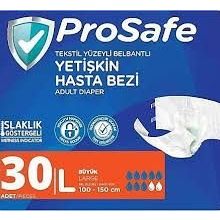 Prosafe 30'lu Large Islaklık Göstergeli Belbantlı Yetişkin Hasta Bezi