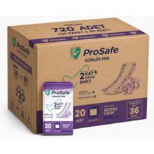 Prosafe Extra Uzun 20x36 Paket 720 Adet Günlük Ped