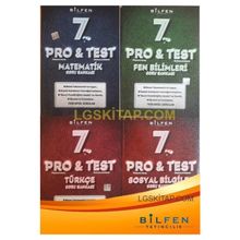 Pro&Test 7. Sınıf 4'lü Yeni Nesil Soru Bankası Seti-Bilfen Yayınları