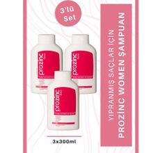 Prozinc Women 3x300 ml Hasarlı İşlem Görmüş Saçlara Şampuan