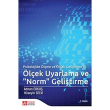 Psikolojide Ölçme ve Ölçek Geliştirme III Ölçek Uyarlama ve Norm Geliştirme - Pegem Akademi Yayıncılık