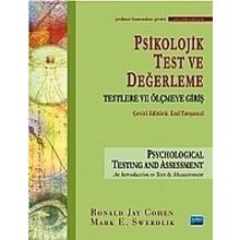 PSIKOLOJIK TEST VE DEĞERLEME - RONALD COHEN;MARK E. SWERDLIK