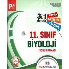 Puan Yayınları 11. Sınıf Biyoloji 3'ü 1 Arada Soru Bankası