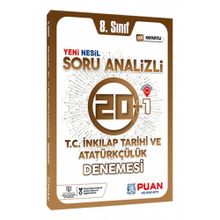 Puan Yayınları 8. Sınıf LGS T.C. İnkılap Tarihi ve Atatürkçülük Soru Analizli 20+1 Deneme