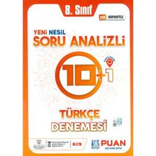 Puan Yayınları 8. Sınıf Lgs Türkçe 10+1 Deneme