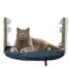 Pugalo Antrasit Cam Vantuzlu Kedi Cam Yatağı