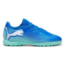 Puma 10795001 Future 7 Play TT Jr Mavi Çocuk Halı Saha Ayakkabısı
