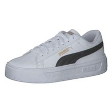 Puma 390758 Smash Beyaz Siyah Altın Kadın Spor Ayakakbı