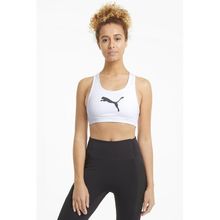 Puma 52030452 Mid Impact 4 Keeps Bra Kadın Beyaz Koşu Sporcu Sütyeni