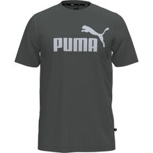 Puma 58666769 Essentials Gri Günlük Stil Erkek T-Shirt