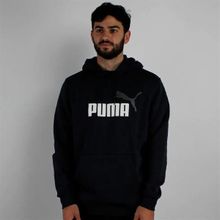 Puma 58676461 Ess+ 2 Col Big Logo Siyah Erkek Sweatshirt