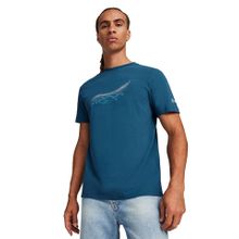 Puma 62375907 Mavi MAPF1 ESS Car Graphic TEE Günlük Erkek T-Shirt