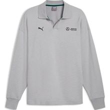 Puma 62733902 MAPF1 Longsleeve Polo Gri Günlük Uzun Kollu Polo Erkek T-Shirt