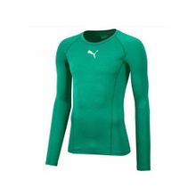 Puma 65592005 Yeşil Liga Baselayer TEE LS Futbol Uzun Kollu Antrenman Erkek T-Shirt