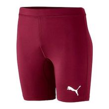 Puma 65592409 Liga Baselayer Short Tight Lastikli Normal Kalıp Düz Bordo Erkek Tayt