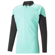 Puma 65798225 Mavi Teamcup Training 1/4 Zip Top Erkek Futbol Uzun Kollu Antrenman Üstü