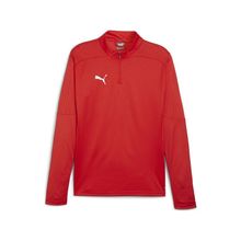 Puma 65855101 Kırmızı Teamfinal Training 1/4 Zip Erkek Futbol Antrenman Uzun Kollu Üst