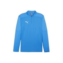 Puma 65855102 Mavi Teamfinal Training 1/4 Zip Futbol Antrenman Erkek Uzun Kollu Üst