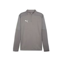 Puma 65855113 Gri Teamfinal Training 1/4 Zip Erkek Futbol Antrenman Uzun Kollu Üst