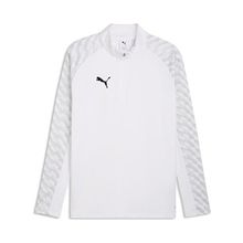 Puma 65972404 Teamliga26 Training 1/4 Zip Beyaz Futbol Antrenman Uzun Kollu Erkek T-shirt