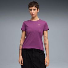 Puma 695708-69 Essential Elevated Kadın Mor Tişört