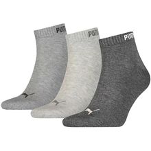 Puma 88749809 Quarter-V 3P Gri Unisex Çorap
