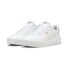 Puma Carina 2.0-Puma White-Frosted Ivory-Caramel Latte Low Kadın Bot