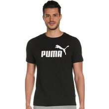 Puma Essentials Logo Siyah Erkek Kısa Kollu T-Shirt