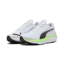 Puma Scend Pro 2 White-Black-Green Glare Erkek Unisex Koşu Ayakkabısı
