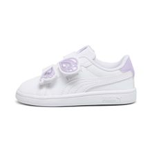 Puma Smash 3.0 Bfly V Inf-Puma White-Vivid Violet-Puma Silver Low Kadın Bot