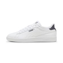 Puma Smash 3.0 L White Galactic Gray Uniseks Spor Ayakkabı