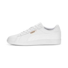 Puma Smash 3.0 L White White Gold Uniseks Spor Ayakkabı