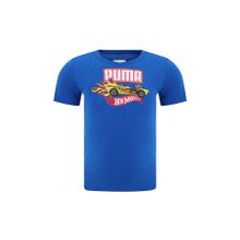 Puma X Hot Wheels Graphic Mavi Kısa Kollu Erkek Çocuk T-shirt