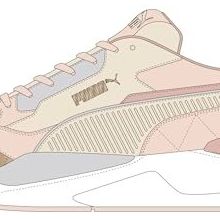 Puma X-Ray 2 Square Rosebay-Almond-Rose-Gold Unisex Yetişkin Spor Ayakkabı