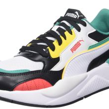 Puma X-Ray 2 Square Trainers Black White Gray Active Red Unisex Yetişkin Spor Ayakkabı