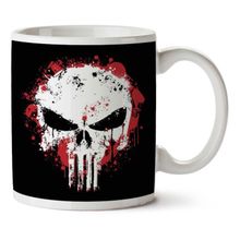 Punisher Splatter Baskılı Kupa