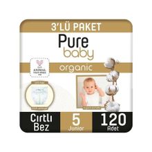Pure Baby Organic No:5 Junior 120 Adet Bebek Bezi