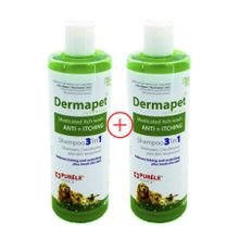 Purele Dermatolojik Etkili 3in1 2x450 ml Kedi ve Köpek Pet Şampuanı