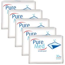 Puremed 60x90cm 150 Adet Tekstil Yüzeyli Hasta Altı Bezi Serme Yatak Koruyucu