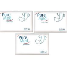 PureMed Belbantlı Yetişkin Medium Orta Boy 90 Adet Hasta Bezi