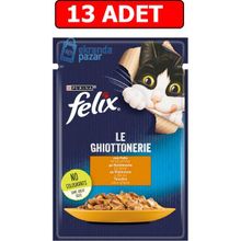 Purina 13x85 gr Felix Tavuklu Yaş Kedi Maması