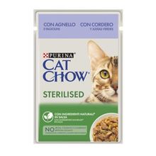 Purina 85 gr Cat Chow Kuzu Etli ve Fasulyeli Pouch Kısırlaştırılmış Yaş Kedi Maması